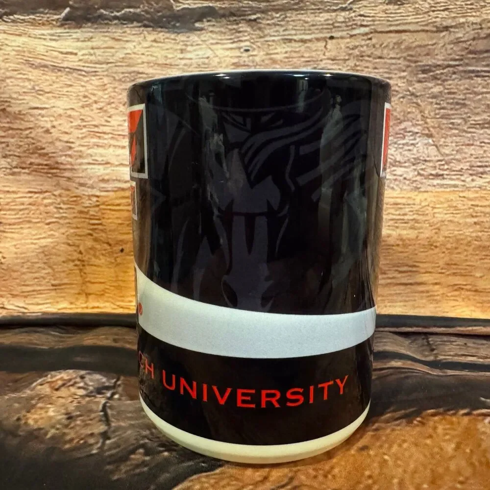 Texas Tech University Mug Black Red White 15oz Ceramic Licensed Collegiate